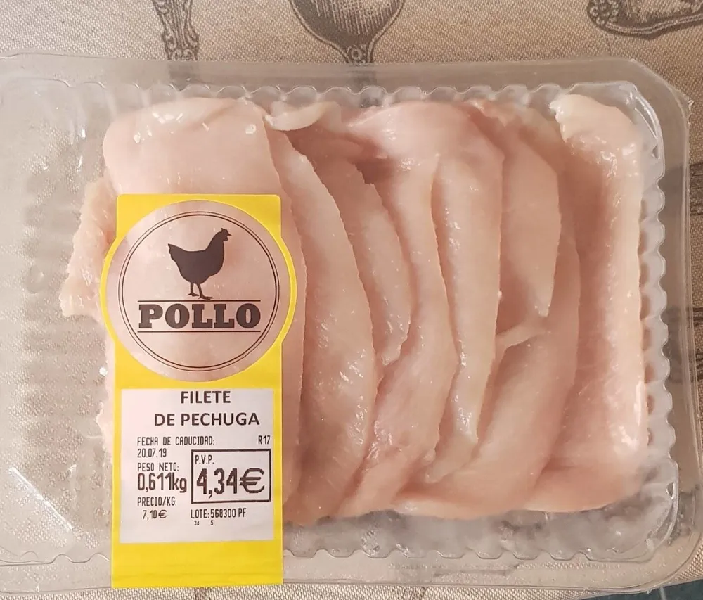 Filetes de pechuga de pollo