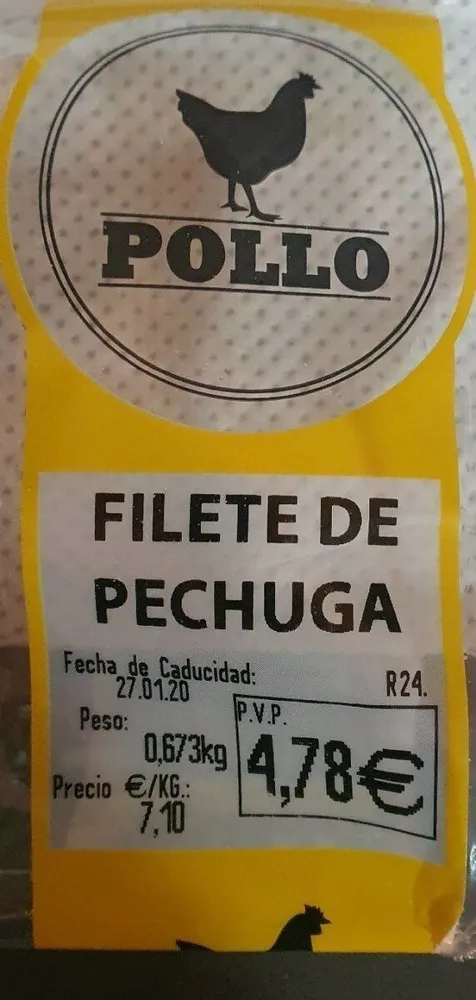 Filete pechuga de pollo