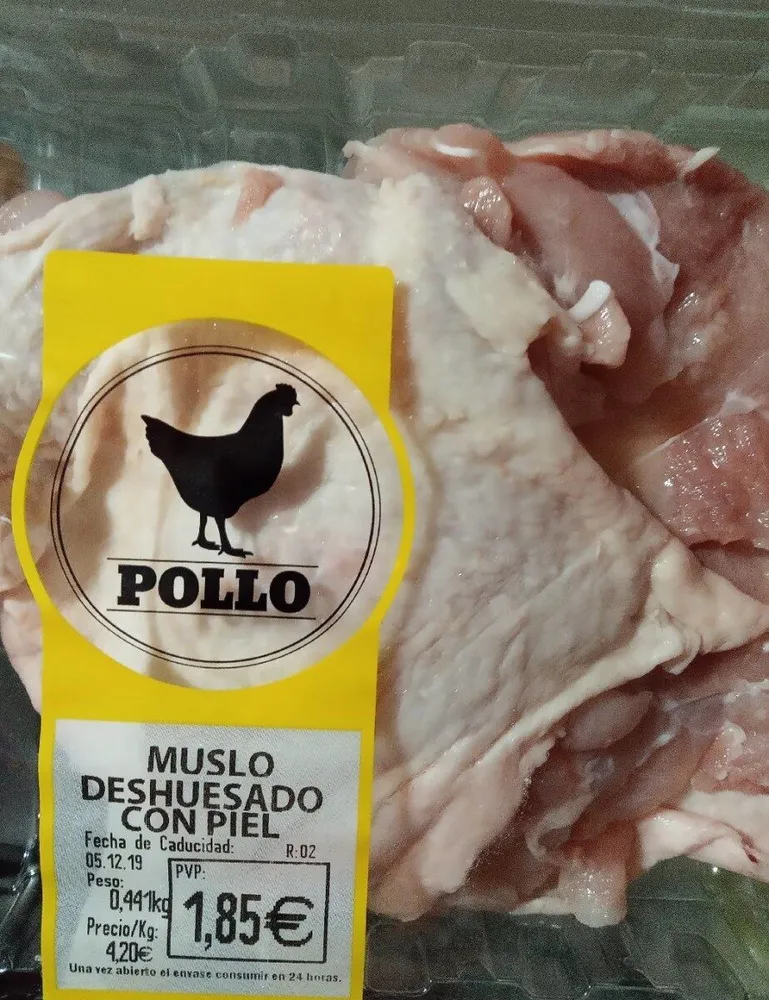 Muslo deshuesado con piel
