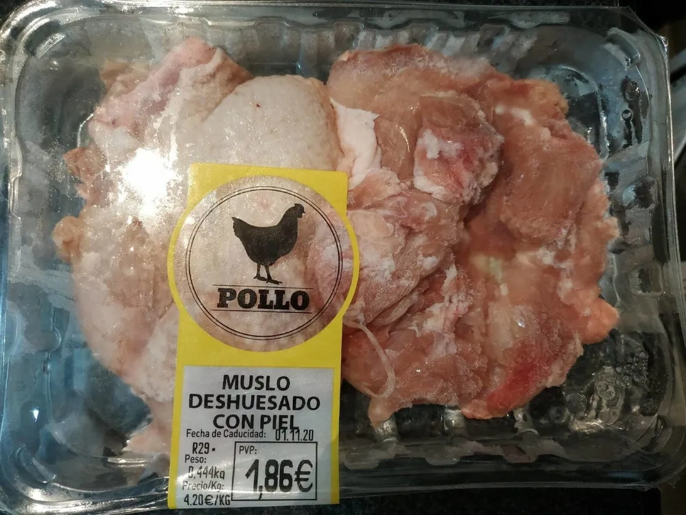 Muslo deshuesado con piel