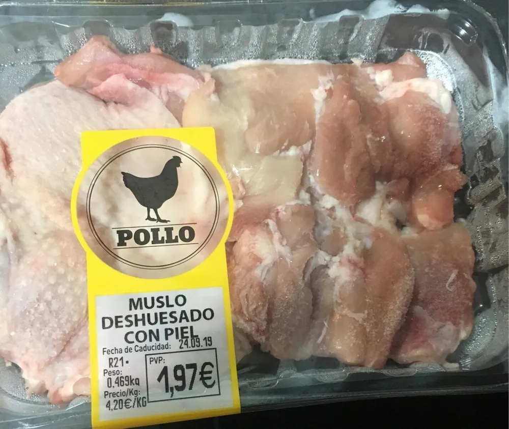 Muslo deshuesado con piel