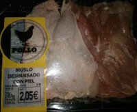 Muslo deshuesado con piel