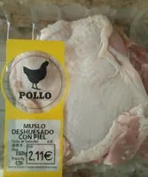 Carne de muslo y contramuslo deshuesado con piel