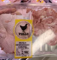 Muslo deshuesado con piel