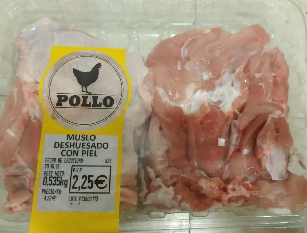 Muslo deshuesado con piel