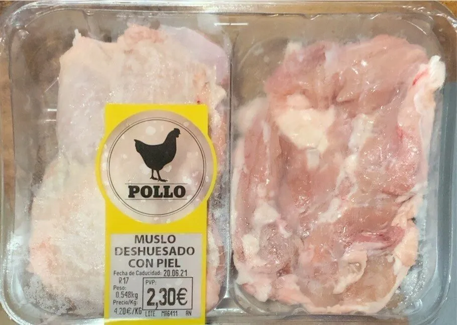 Muslo deshuesado con piel