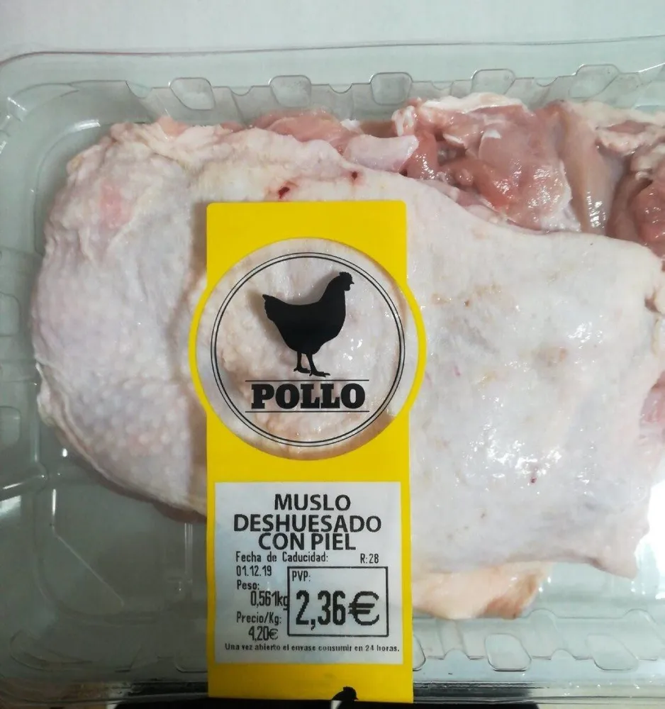Muslo de pollo deshuesado con piel