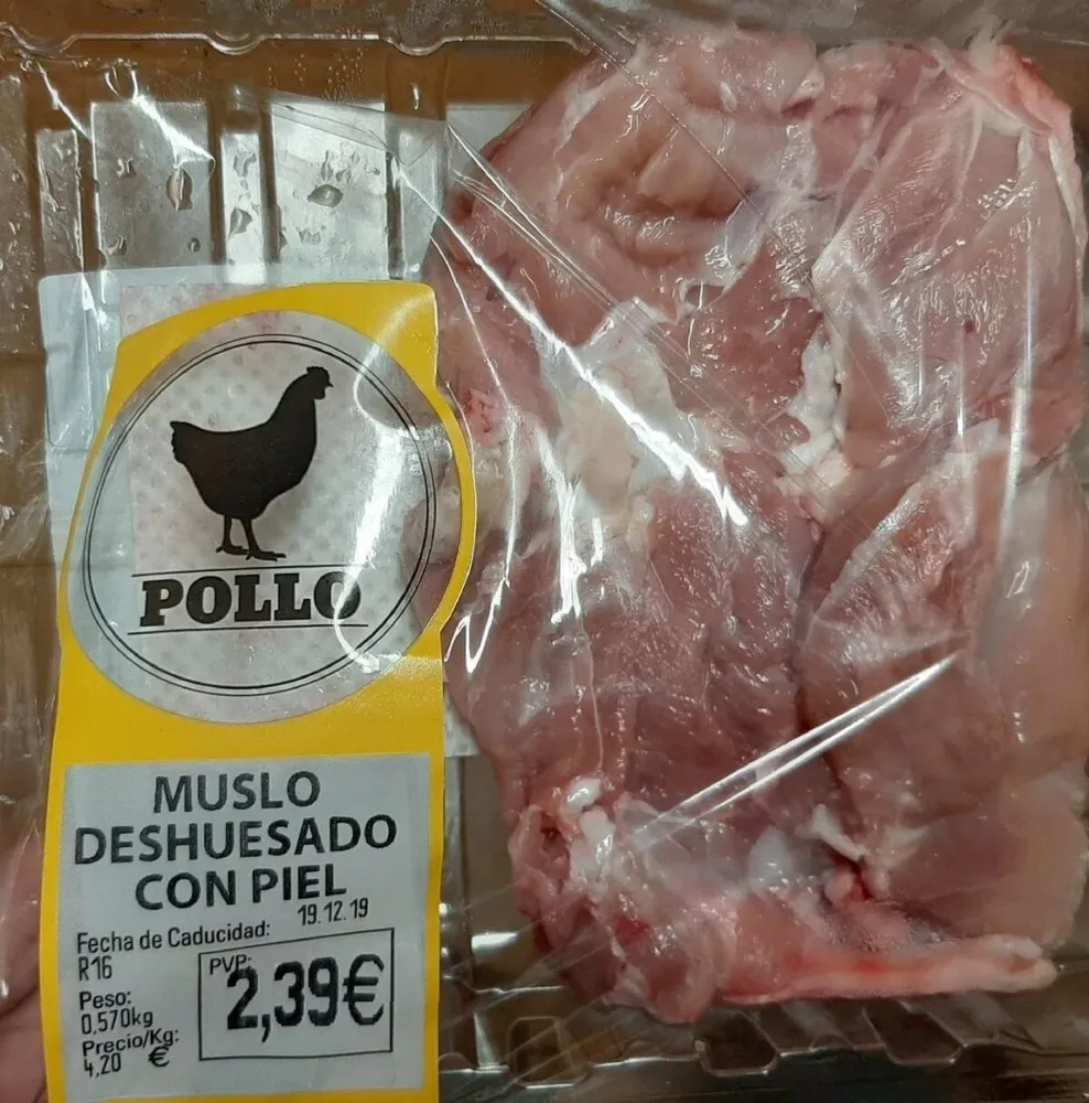 Muslo deshuesado con piel