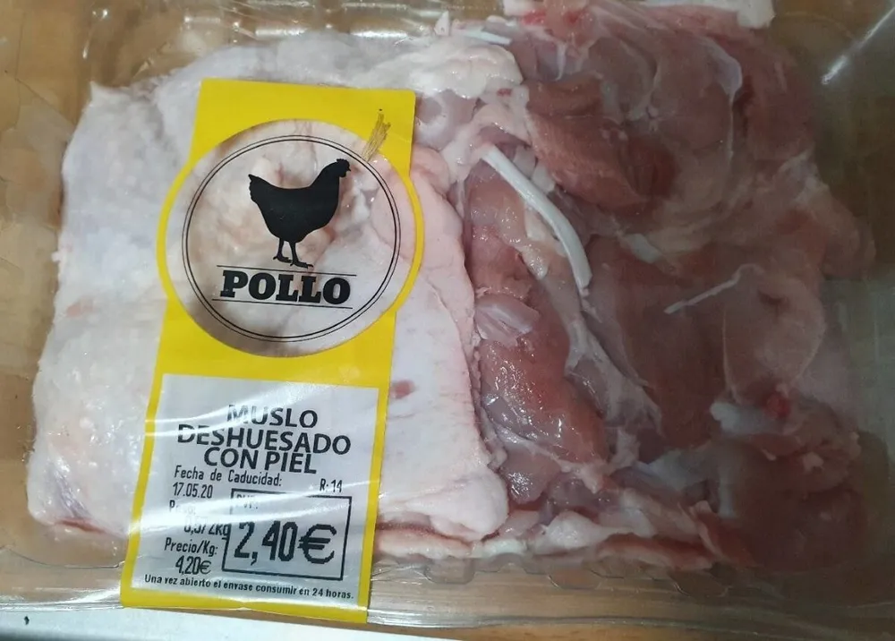 Muslo deshuesado con piel
