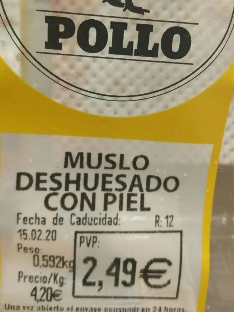 Muslo deshuesado con piel