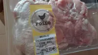 Muslo deshuesado con piel pollo