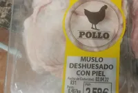 Muslo deshuesado con piel