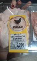 Muslo deshuesado conpiel de pollo