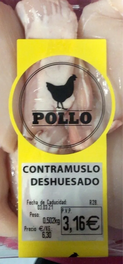 Contramuslo deshuesado