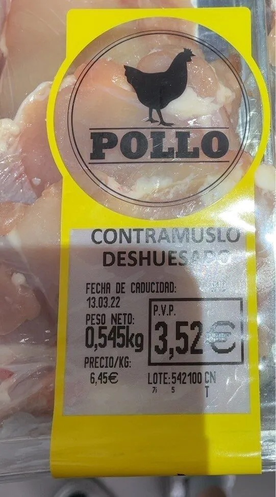 Contramuslo deshuesado
