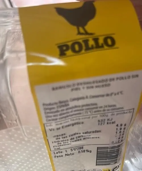 Contra muslo de pollo