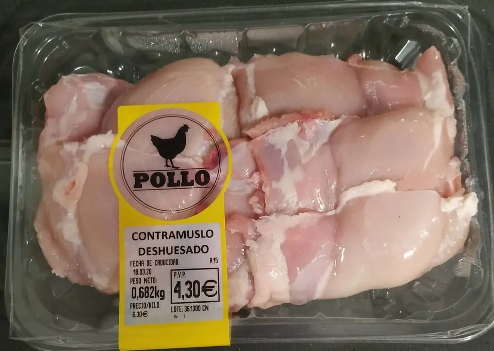 Contramuslo deshuesado sin piel