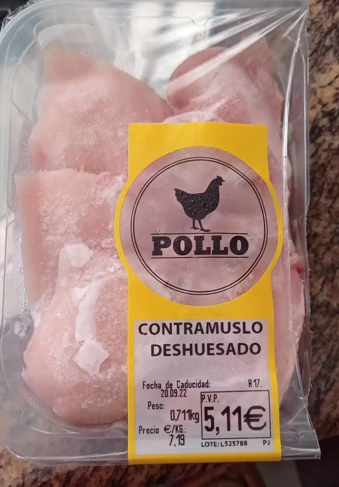 Pollo Contramuslo Deshuesado