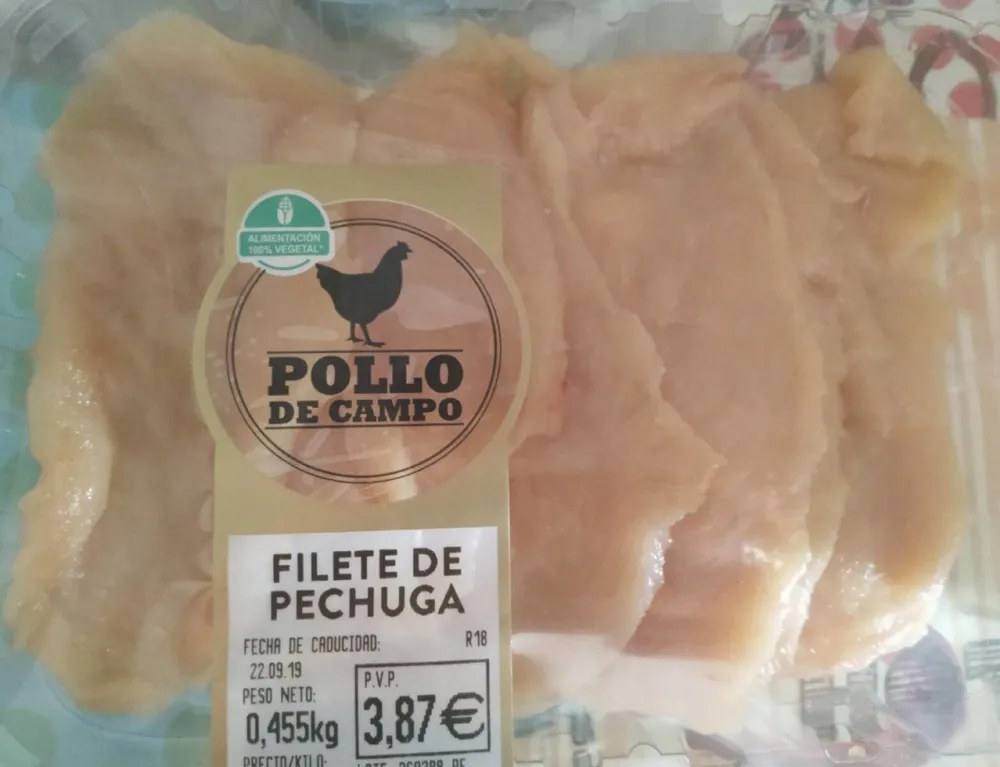 Filete de pechuga de pollo rural