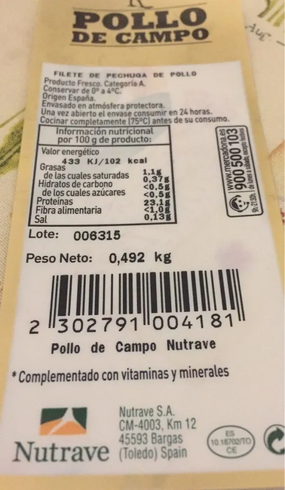 Pollo de campo