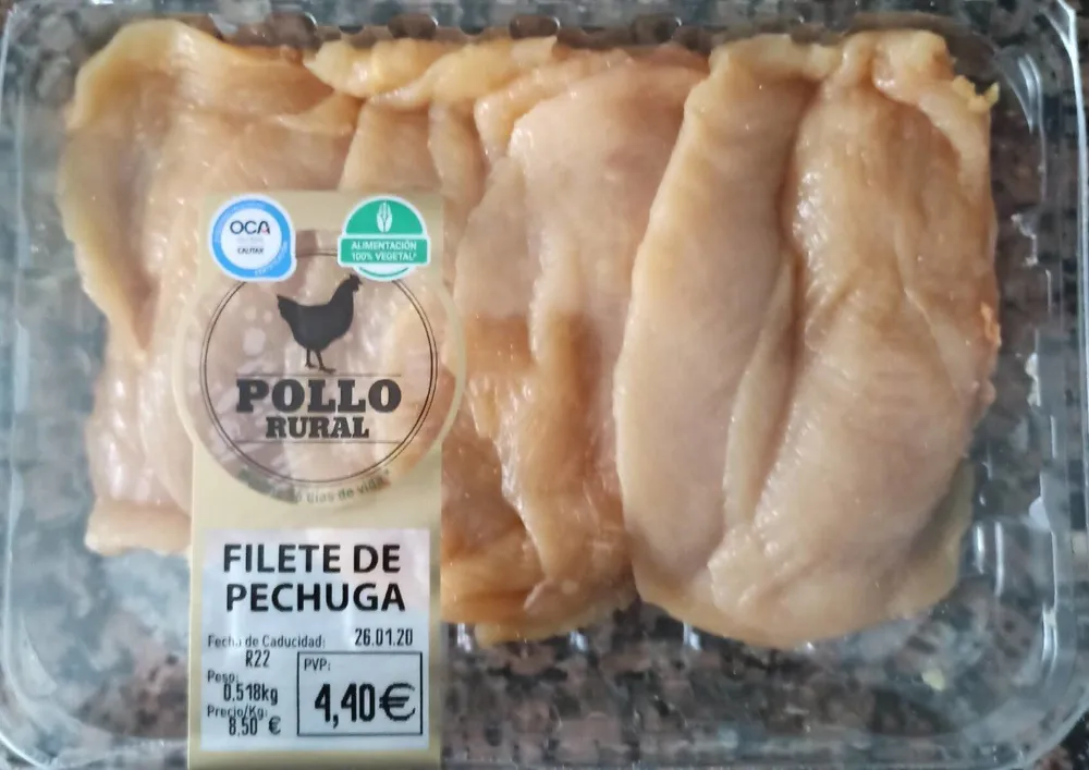 Filete de pechuga de pollo