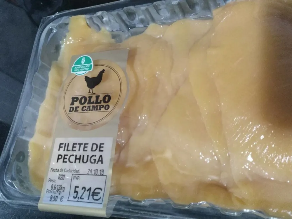 Filete de pechuga de pollo rural