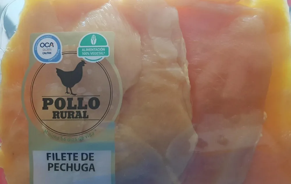 Filete de pechuga de pollo rural