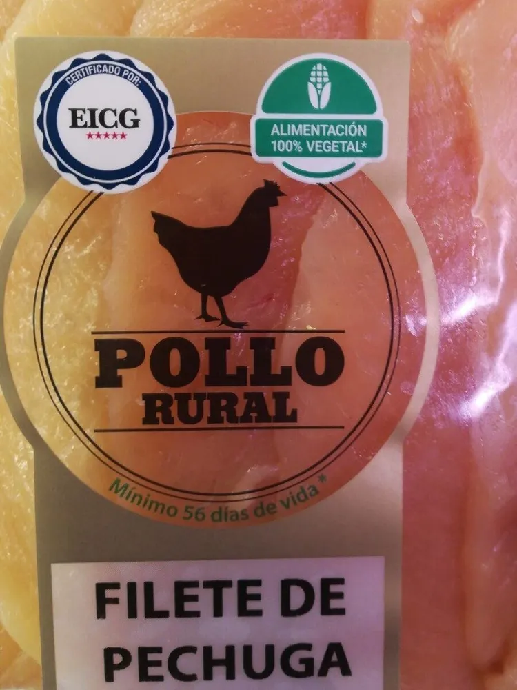 Filete de pechuga de pollo rural