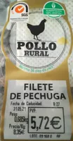 Filete de pechuga de pollo rural