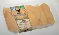 Filete de pechuga de pollo alimentado con maíz