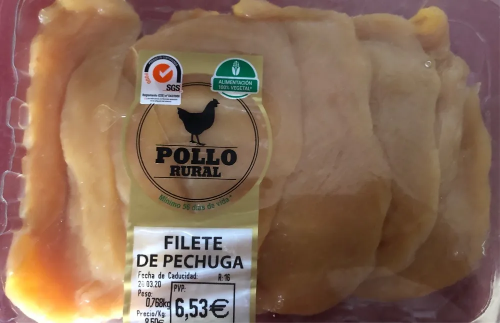 Filetes de pechuga de pollo