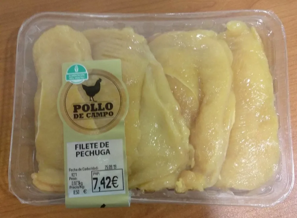 Filete de pechuga de pollo de campo