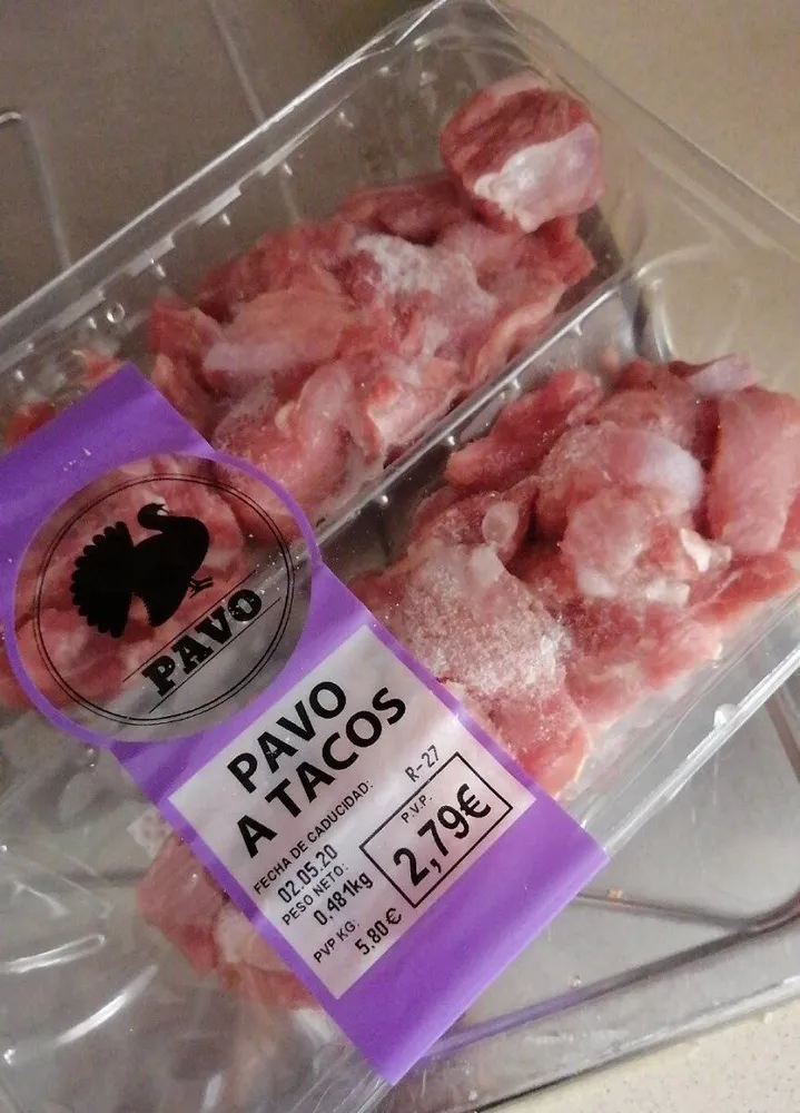 Pavo a tacos