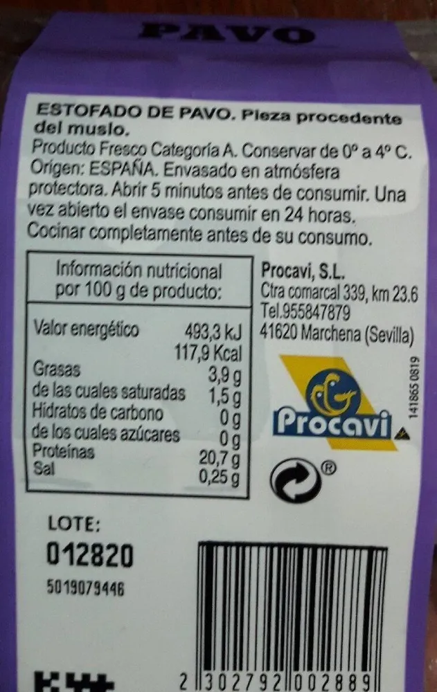 Pavo a tacos