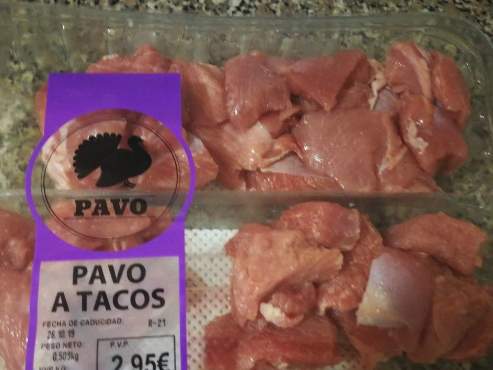 Pavo a tacos