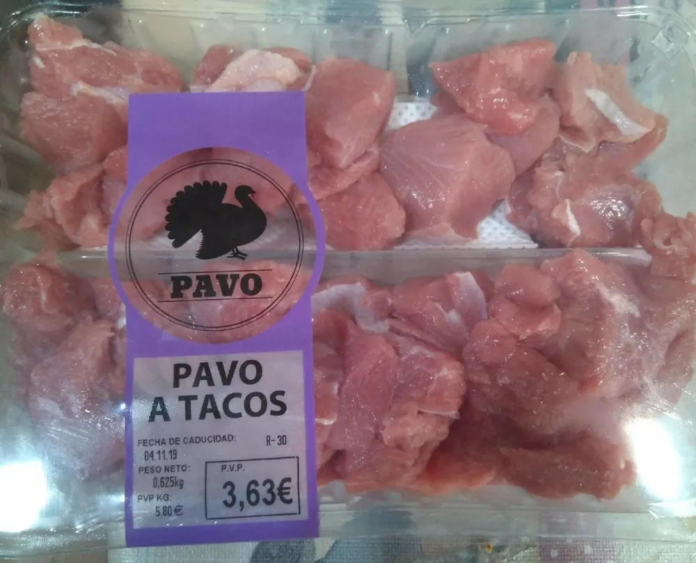 Pavo a tacos