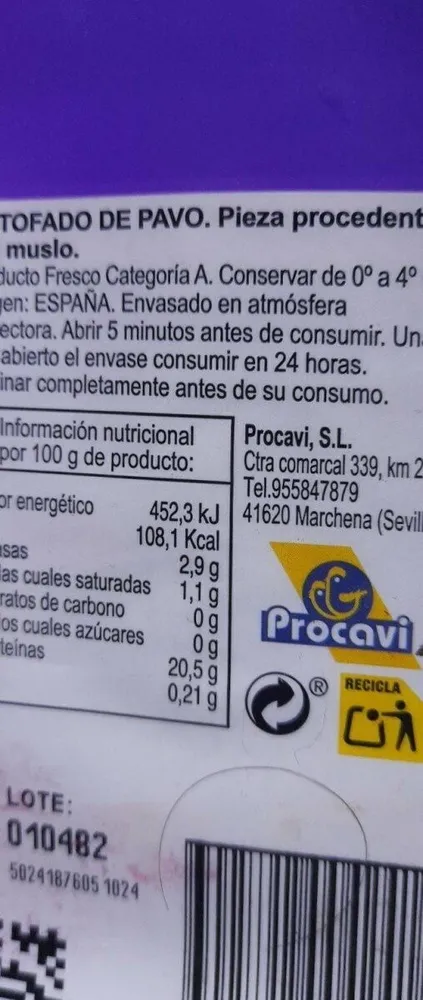 estofado de pavo