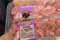 Pavo a tacos