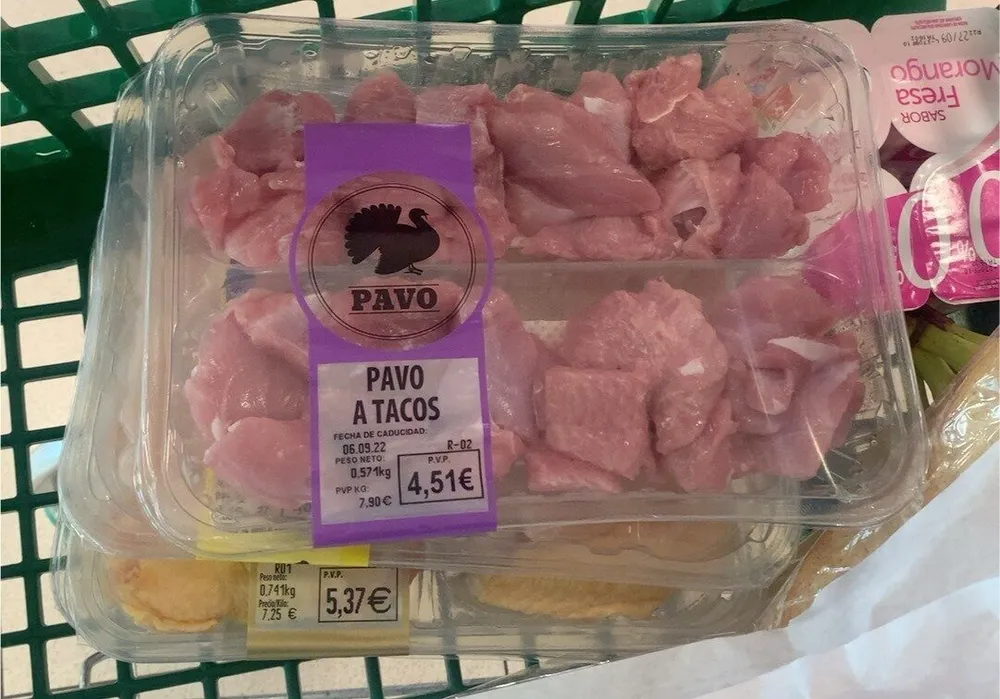 Pavo a tacos