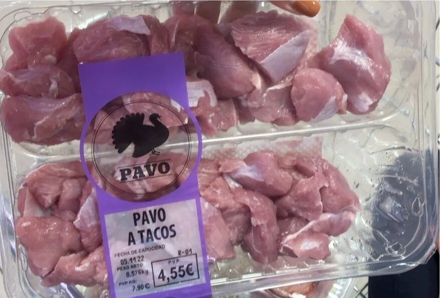 Pavo a tacos