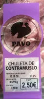 CHULETA DE CONTRAMUSLO DE PAVO