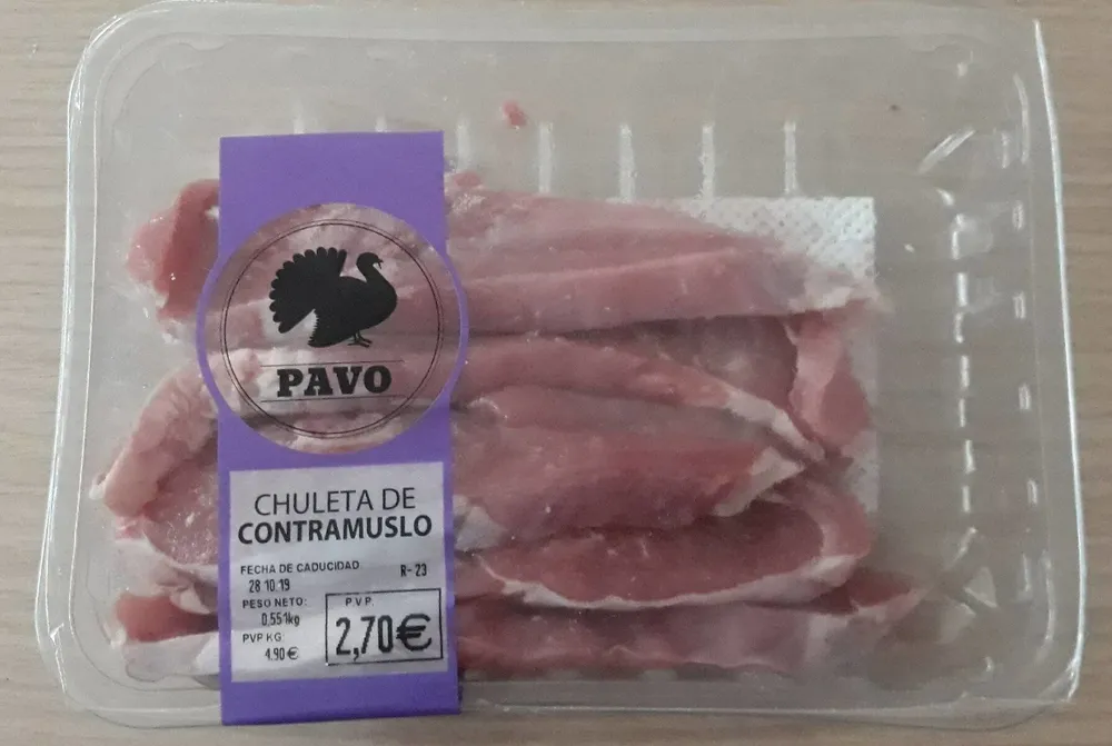 Chuleta de contramuslo PAVO