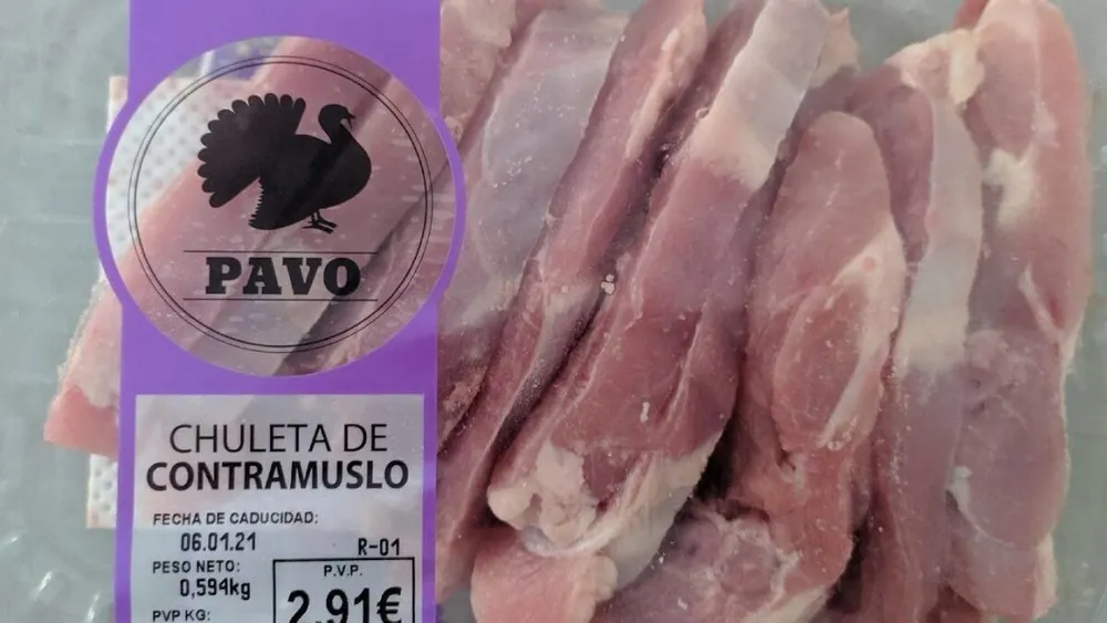Chuleta de contramuslo pavo