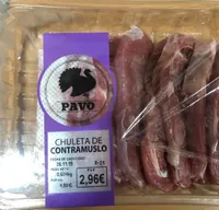 Chuleta de contramuslo de pavo