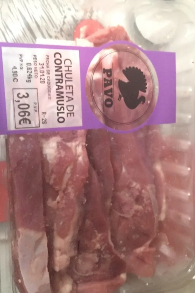 Chuletas de pavo