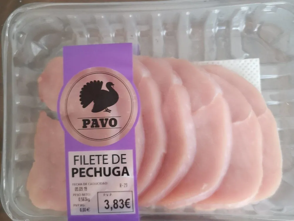 Filete de pechuga de pavo