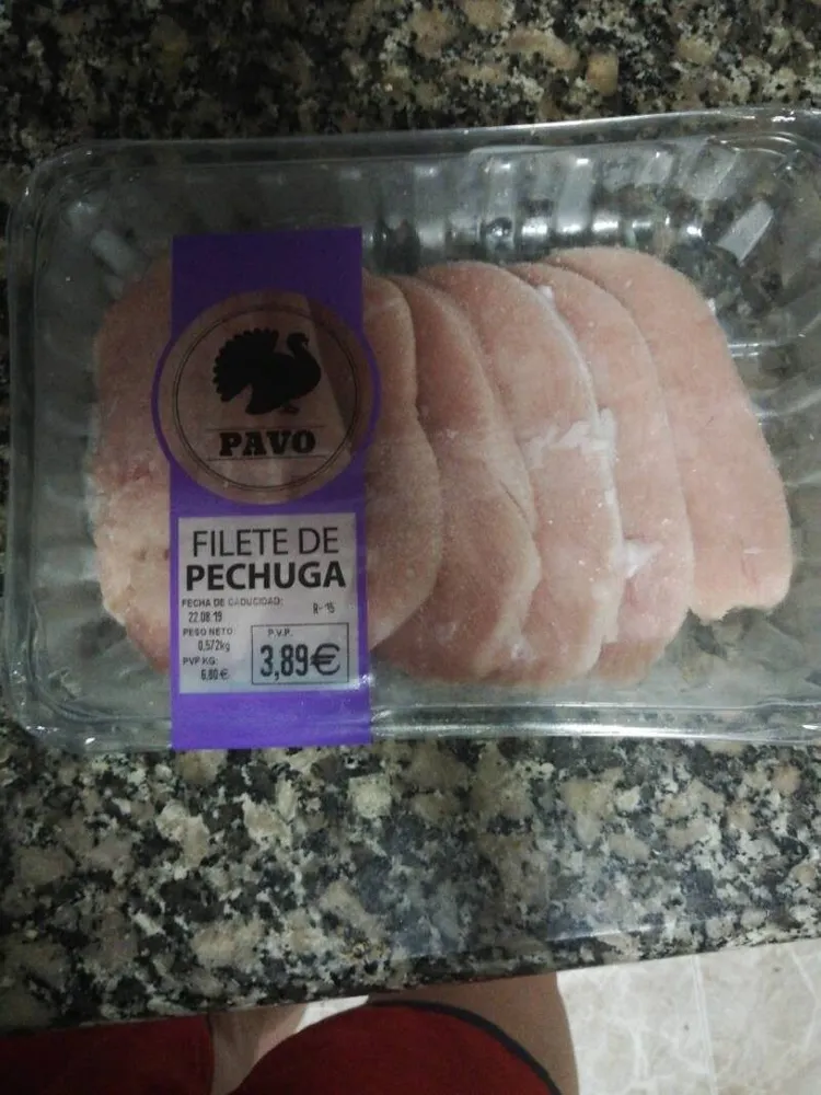 Filete de pechuga de pavo