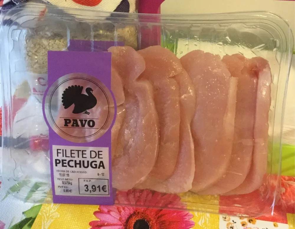 Filete de pechuga de pavo