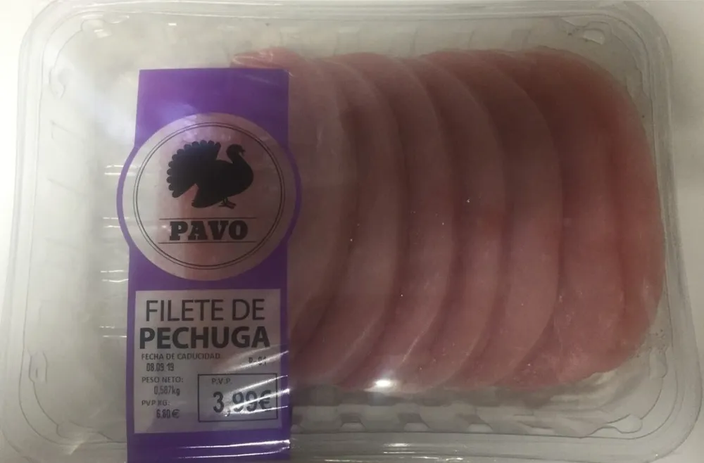 Filete de pechuga de pavo