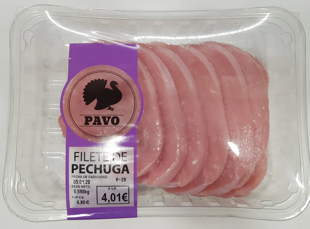 Filete de pechuga de pavo